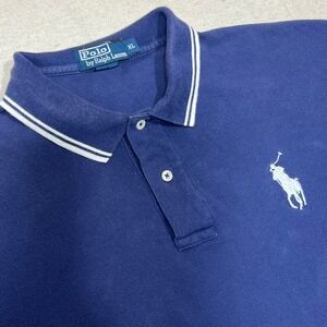 Polo Ralph Lauren Men's XL Navy Blue Polo Shirt Big Pony Embroidered